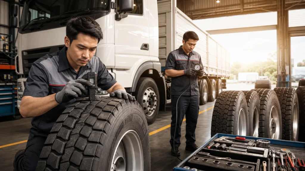 295/75R22.5 Mixed-Route Specs: Tread, Compound, Load/Inflation by Position