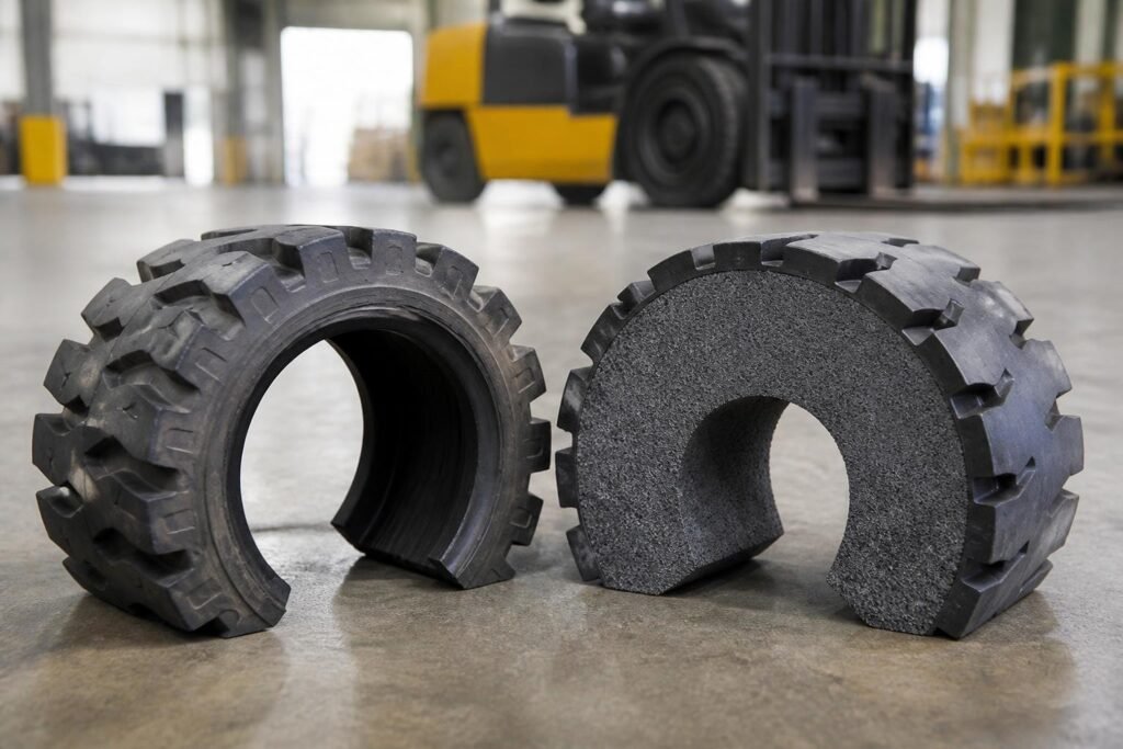 Solid Tyres Complete Guide for Industrial Applications | OTR TIRE THAI