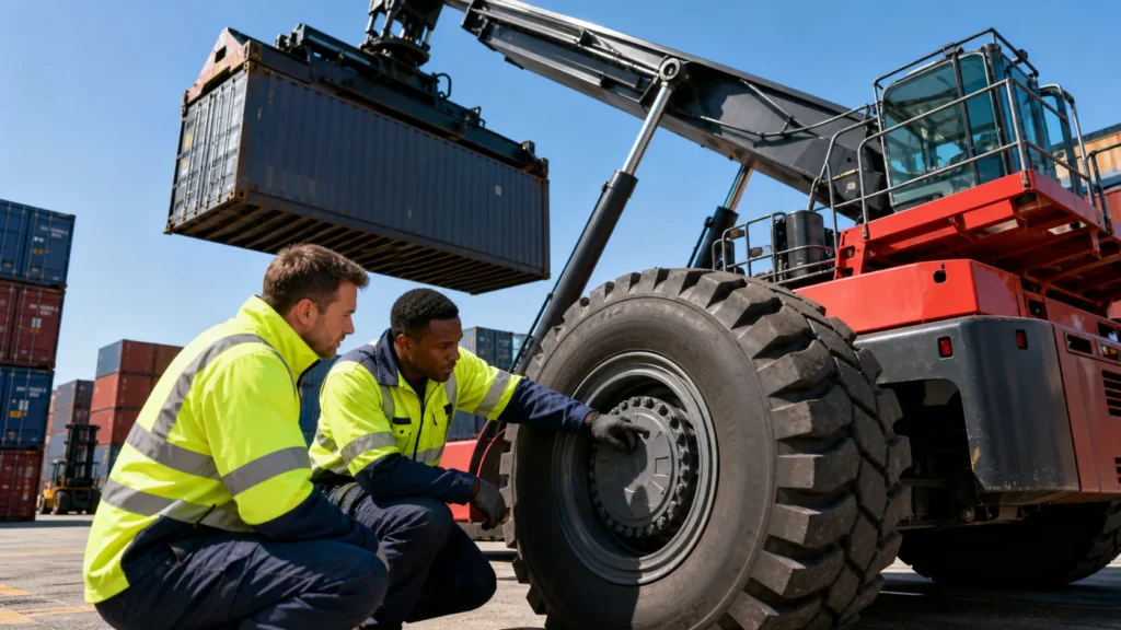Port Equipment Uptime Starts with the Right Container Handler Tire 1 Port Equipment Uptime Starts with the Right Container Handler Tire