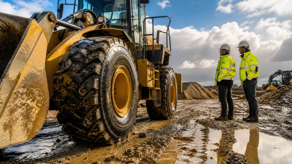 Rain-Soaked Job Sites Demand the Right 23.5R25 Construction Tire
